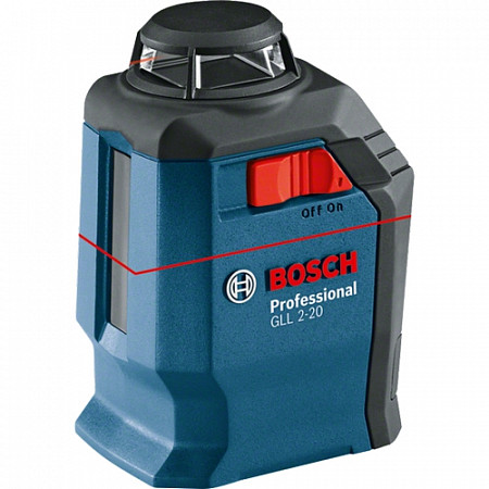 На картинке изображен Нивелир лазерный Bosch GLL 2-20 линейный + BM3 0 601 063 J00 Нивелир лазерный Bosch GLL 2-20 линейный + BM3 0 601 063 J00
