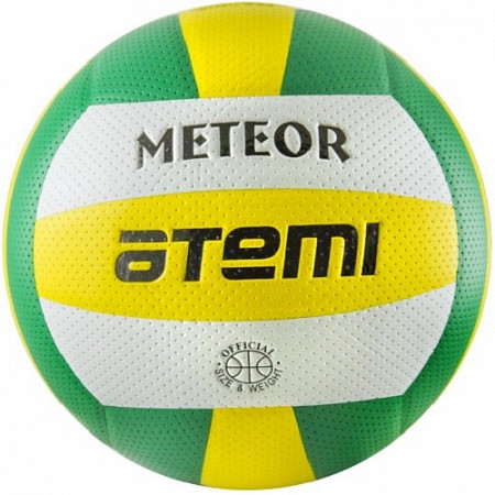 Мяч волейбольный Atemi Meteor green/yellow/white