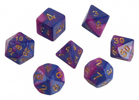 Премиум-набор кубиков Stuff-Pro Для ролевых игр SPD73 Blue/Purple SPD73