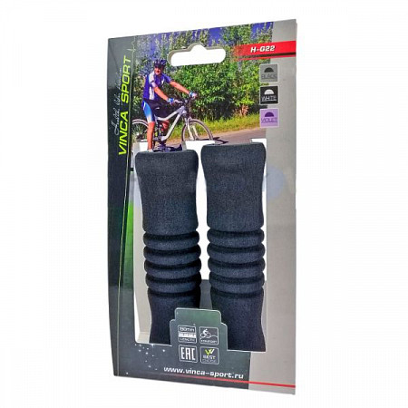 Грипсы Vinca Sport Нополиуретановые 125мм H-G 22 Black