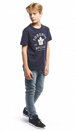 На картинке изображен Футболка подростковая Atributika&Club NHL Toronto Maple Leafs 30830 navy Футболка подростковая Atributika&Club NHL Toronto Maple Leafs 30830 navy
