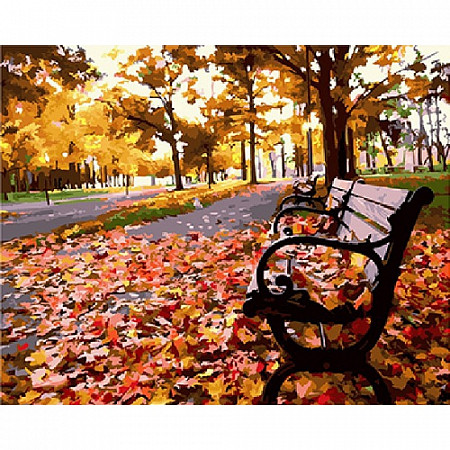 Картина по номерам Picasso Осенняя скамейка PC4050464