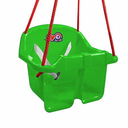 Качели RT Технок с барьером безопасности green