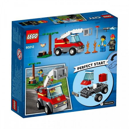 На картинке изображен Конструктор LEGO City Пожар на пикнике 60212 Конструктор LEGO City Пожар на пикнике 60212