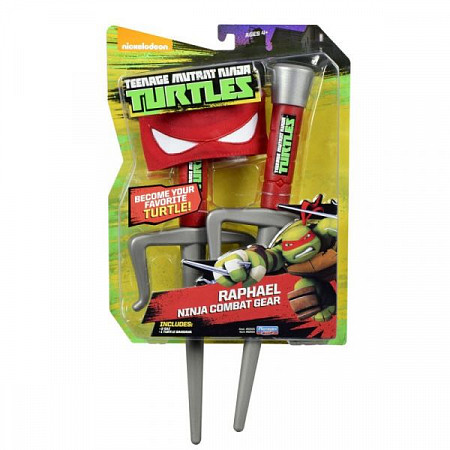 На картинке изображен Игрушка Turtles Боевое снаряжение Рафаэль 92034 Игрушка Turtles Боевое снаряжение Рафаэль 92034