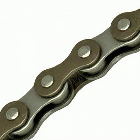 Велоцепь KMC Z610HX, 1 скорость, 1/8", 112 links, brown-silver, BXZ61HX2