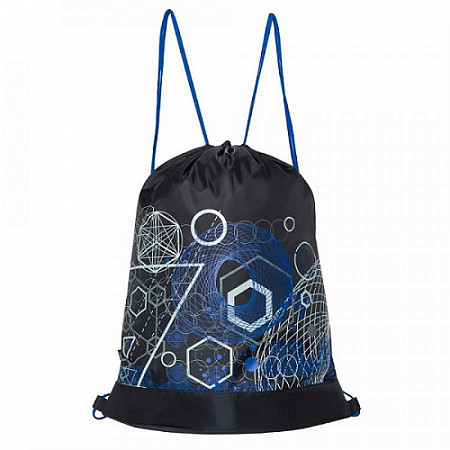 На картинке изображен Мешок для обуви GRIZZLY OM-023 /1 black Мешок для обуви GRIZZLY OM-023 /1 black