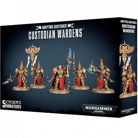 На картинке изображен Фигурки Games Workshop Warhammer: Adeptus Custodes Custodian Wardens 01-11 Фигурки Games Workshop Warhammer: Adeptus Custodes Custodian Wardens 01-11