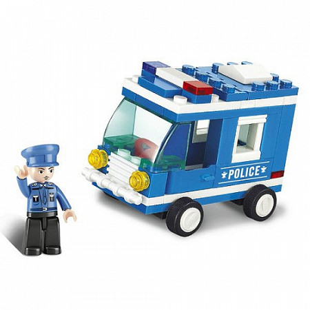 Конструктор Sluban Городская серия Полицейская машина M38-B0177