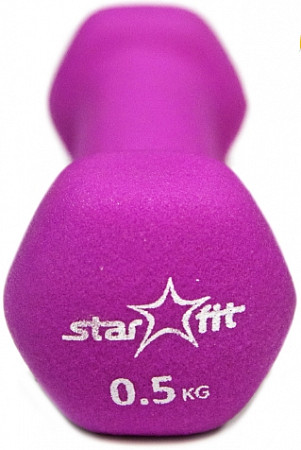 Гантель неопреновая Starfit DB-201 0,5 кг pink