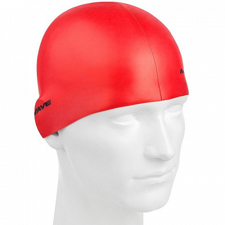 На картинке изображен Шапочка для бассейна (плавания) взрослая Mad Wave Metal Silicone Solid red Шапочка для бассейна (плавания) взрослая Mad Wave Metal Silicone Solid red