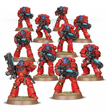 На картинке изображен Фигурки Games Workshop Warhammer: Blood Angels Primaris Hellblasters 41-28 Фигурки Games Workshop Warhammer: Blood Angels Primaris Hellblasters 41-28