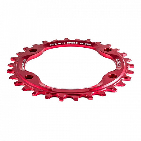 Звезда передняя A2Z NW chainring, 32T, red, NW-32T-96-3