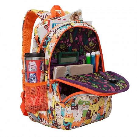 Рюкзак школьный GRIZZLY RG-060-5 /1 cats