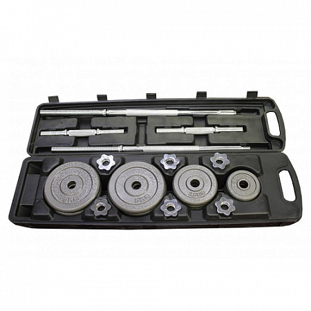 Штанга в наборе USA Style 50 кг SS-LDBS-217G-D30 grey