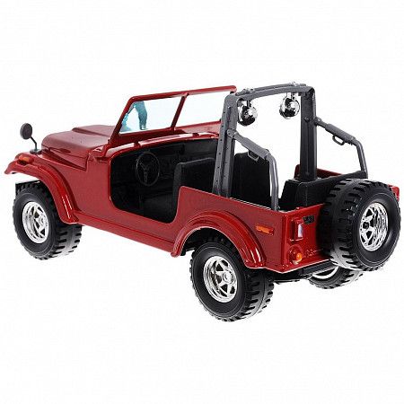 Машинка Bburago 1:24 Jeep Wrangler (18-22033) red