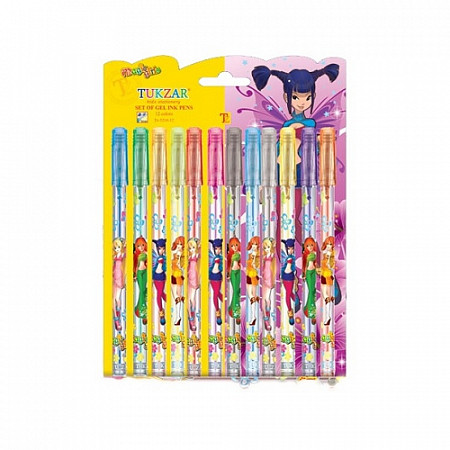 Набор ручек гелевых Tukzar Magic Girl TZ 5216-12