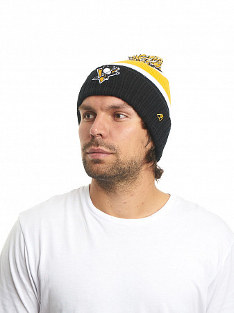 Шапка Atributika&Club NHL Pittsburgh Penguins 59183 black/yellow