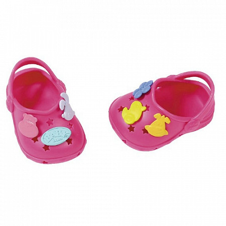 На картинке изображен Одежда для куклы Baby Born Босоножки 824597 red Одежда для куклы Baby Born Босоножки 824597 red