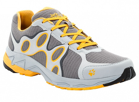На картинке изображен Полуботинки Jack Wolfskin Venture Trail Low M grey/yellow Полуботинки Jack Wolfskin Venture Trail Low M grey/yellow