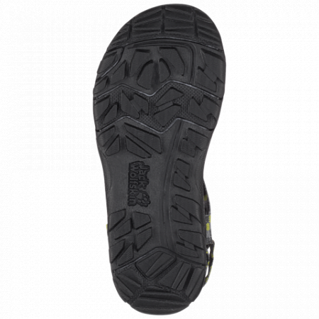 На картинке изображен Сандалии детские Jack Wolfskin Seven Seas 2 Sandal B green lime Сандалии детские Jack Wolfskin Seven Seas 2 Sandal B green lime