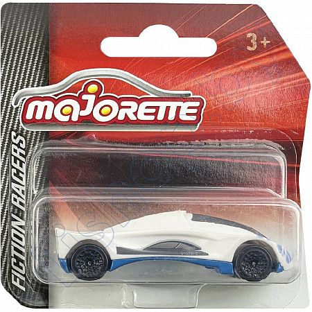 Машинка Majorette 1:64 Fiction Racers 230F (212055001) white/blue