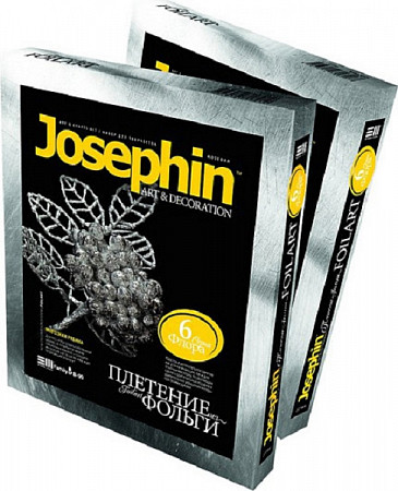 На картинке изображен Творческий набор Josephin 74069 Плетение из фольги «Морозная рябина» 277006 Творческий набор Josephin 74069 Плетение из фольги «Морозная рябина» 277006