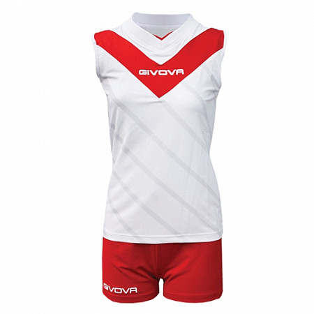 Волейбольная форма Givova Kit Muro Kitv05 white/red