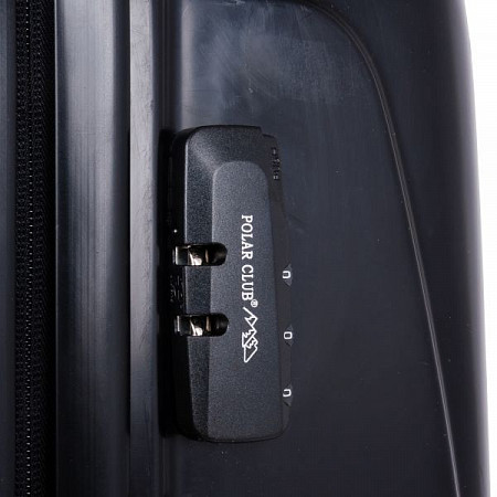 На картинке изображен Чемодан малый Polar Р1053 20" 3-ой black Чемодан малый Polar Р1053 20" 3-ой black