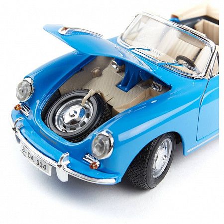 Машинка Bburago 1:18 Porsche 356B Cabriolet 1961 (18-12025) blue