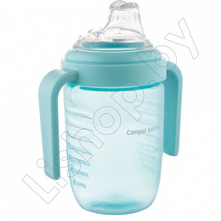 Поильник Canpol babies непроливающийся с силиконовым носиком 220 мл 9м+ (56/605) turquoise