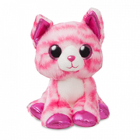 Мягкая игрушка Aurora Розовый котик 18 см 60877