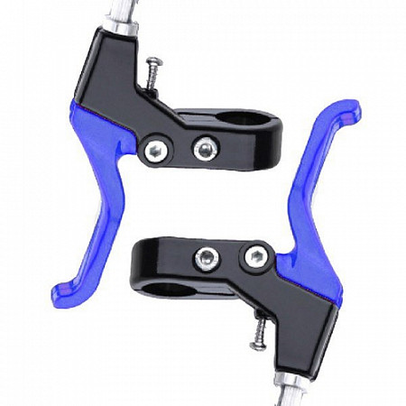 На картинке изображен Велоручки тормозные детские Vinca VB 61 blue Велоручки тормозные детские Vinca VB 61 blue