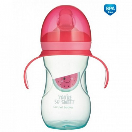 Поильник обучающий Canpol babies So Cool 270 мл 57/304_pin pink