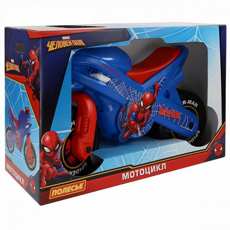 Каталка-мотоцикл Полесье Marvel Человек-паук 70555