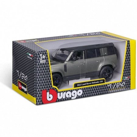Машинка Bburago 1:24 Land Rover Defender 2022 (18-21101) green
