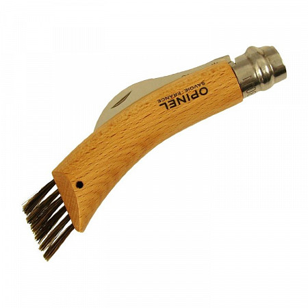 На картинке изображен Нож грибника Opinel №8 рукоять из бука 1252 Нож грибника Opinel №8 рукоять из бука 1252