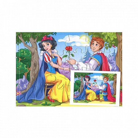 Пазл-рамка Рыжий Кот Принц и принцесса П24-7842