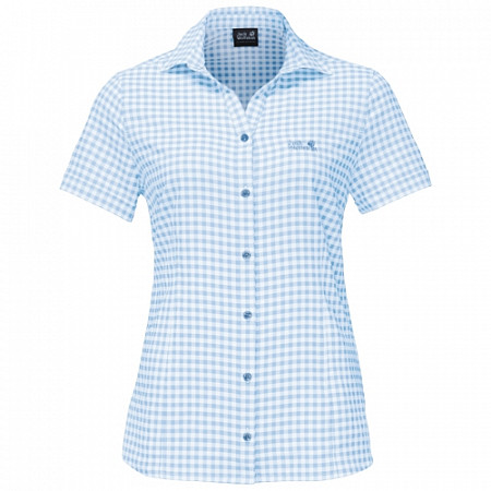 Рубашка женская Jack Wolfskin Kepler Shirt Women ice blue checks