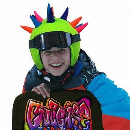 На картинке изображен Нашлемник Coolcasc Neon Horns S078 Нашлемник Coolcasc Neon Horns S078