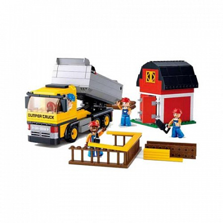 На картинке изображен Конструктор Sluban Самосвал M38-B0552 Конструктор Sluban Самосвал M38-B0552