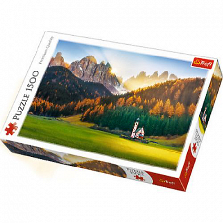 На картинке изображен Пазл Церковь в Доломитах 26134 Пазл Церковь в Доломитах 26134