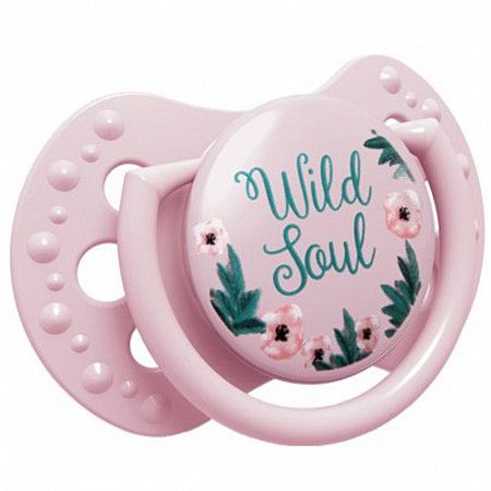 Пустышка силиконовая 3-6 мес. симметричной формы, динамическая LOVI Wild Soul (22/883girl) 2 шт.