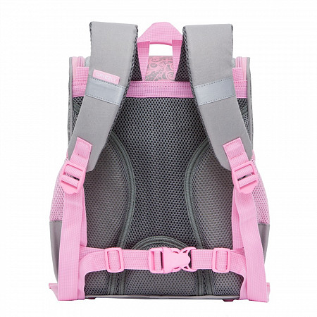 Рюкзак школьный GRIZZLY RAm-084-8 /1 grey/pink