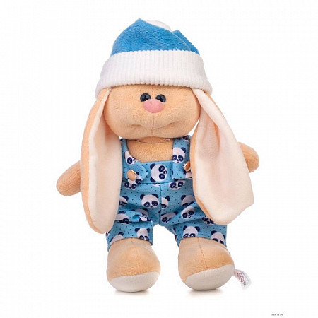 Мягкая игрушка Мальвина Заяц Саша в комбинезоне 18.173.2