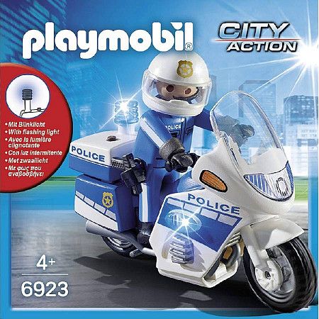 Игровой набор Playmobil Полицейский Мотоцикл (6923)