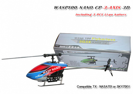 Радиоуправляемый вертолет Skyartec WASP WASP NANO CP MNH03-2