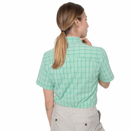 Рубашка женская Jack Wolfskin Centaura Shirt W pacific green checks