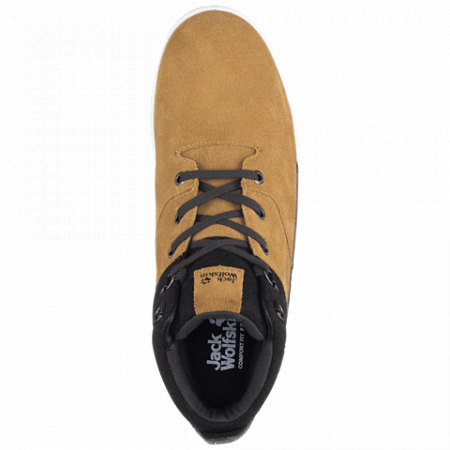 Ботинки мужские Jack Wolfskin Auckland Wt Texapore Mid M light brown / black