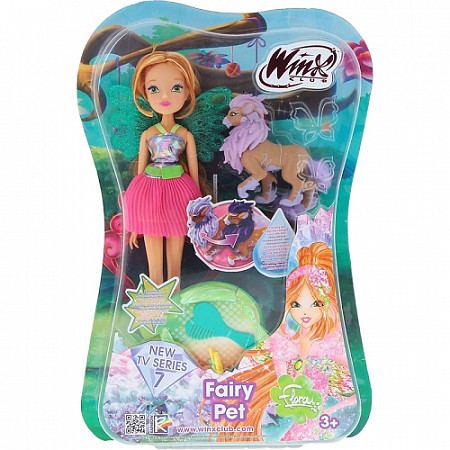 Кукла Winx "Волшебный питомец" Флора IW01221500